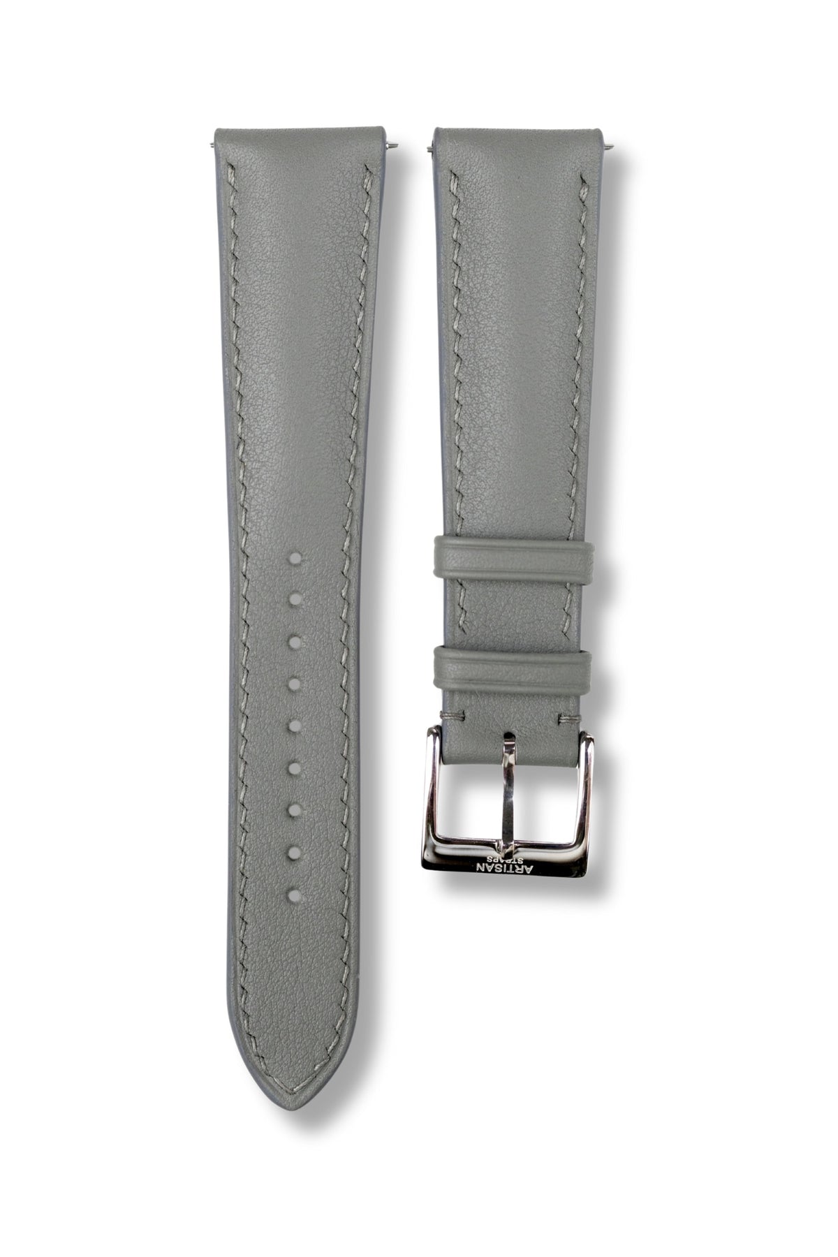 Grey Swift (Padded) Calf Leather Strap - Artisan Straps