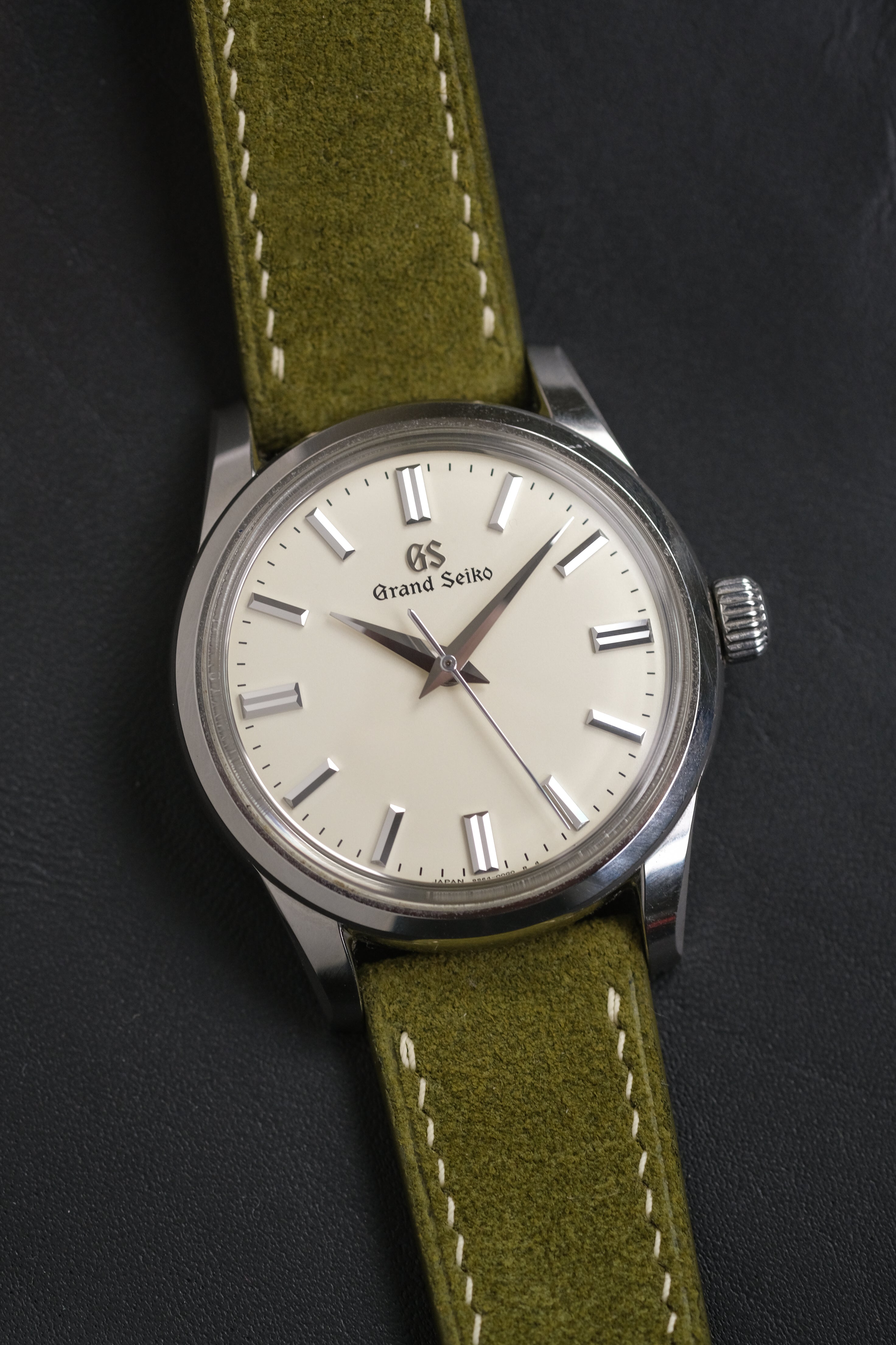 Moss Green Rugged Suede Leather Strap - Artisan Straps