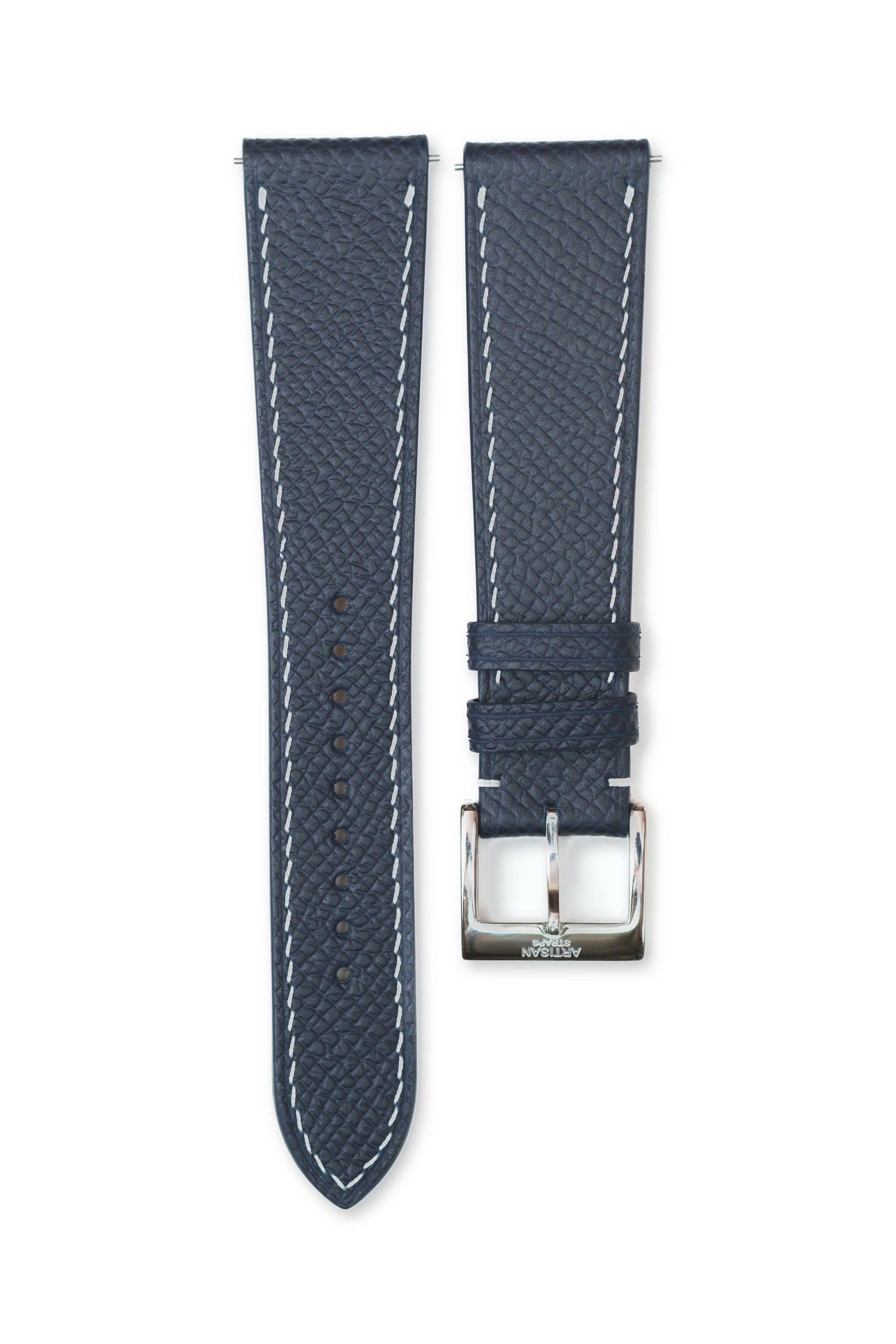 Navy Epsom Leather Strap - Artisan Straps