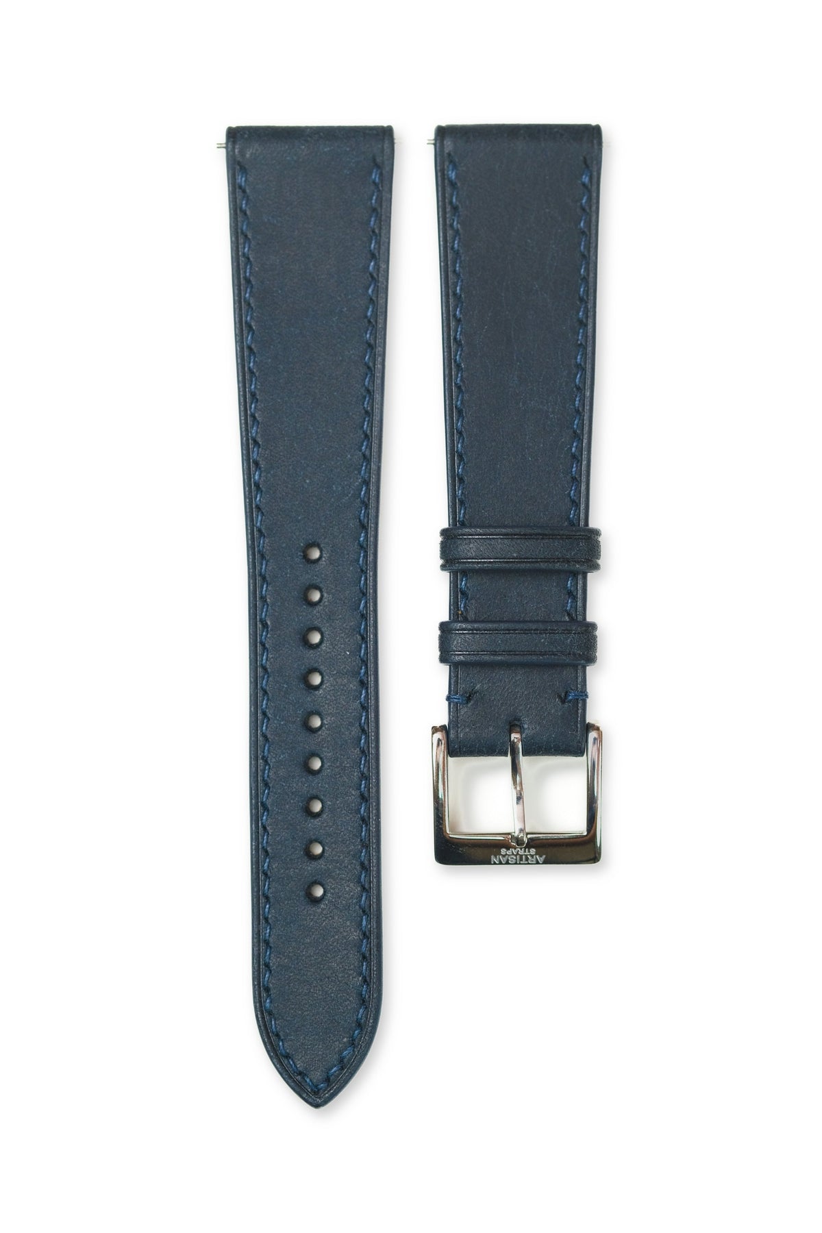 Navy Pueblo Leather Strap - Artisan Straps