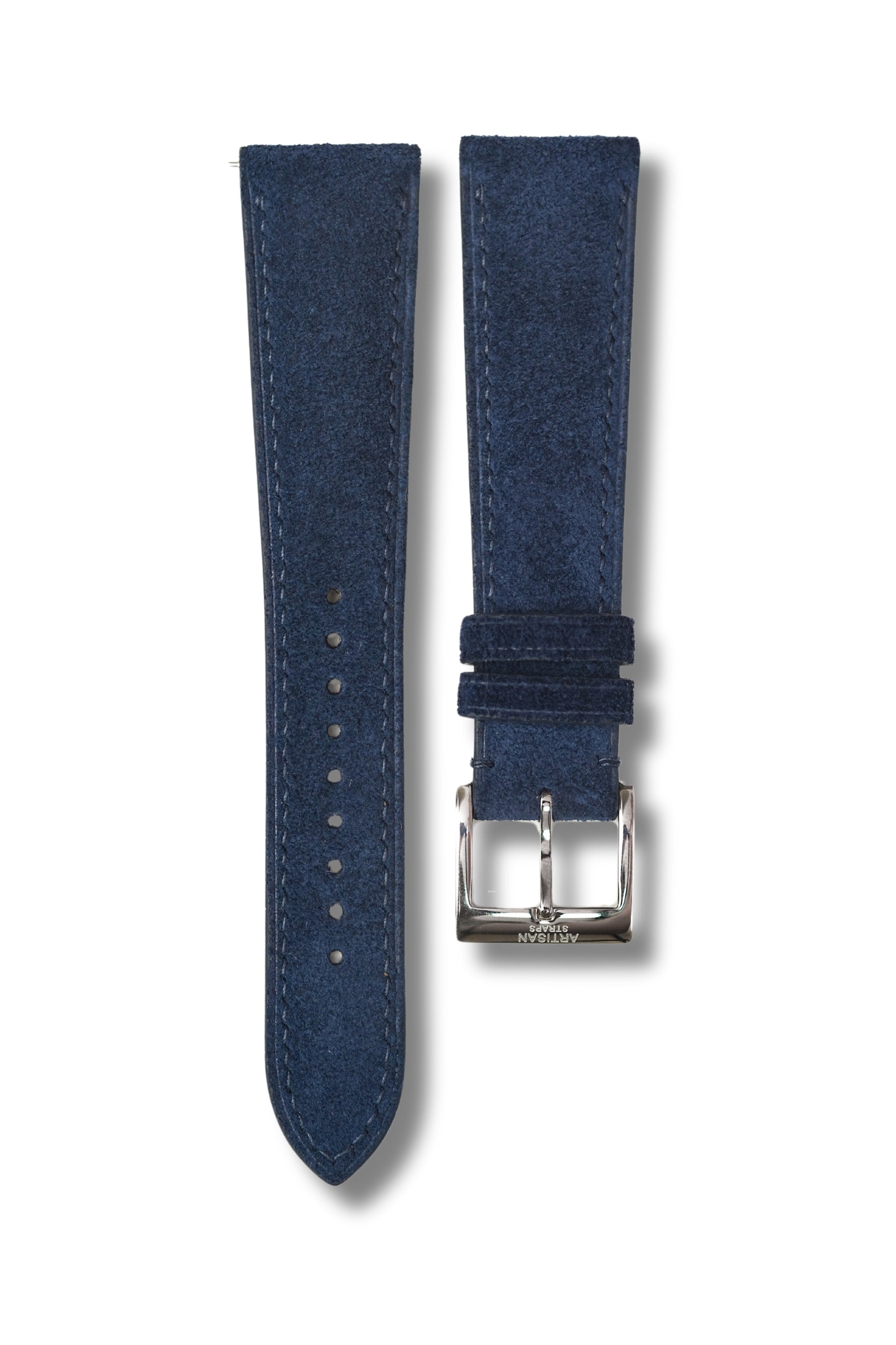 Navy Suede Leather Strap (MTO) - Artisan Straps