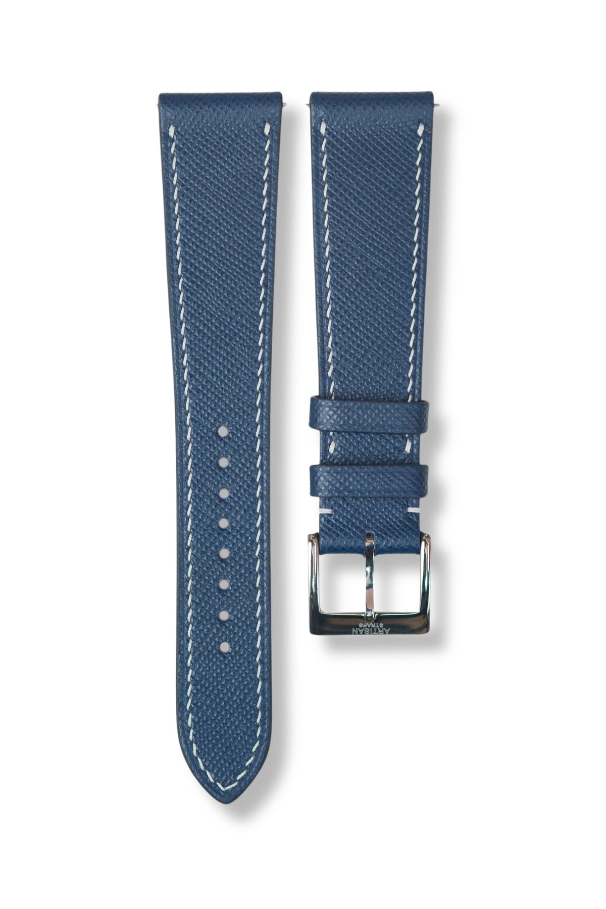 Blue Saffiano Leather Strap - Artisan Straps