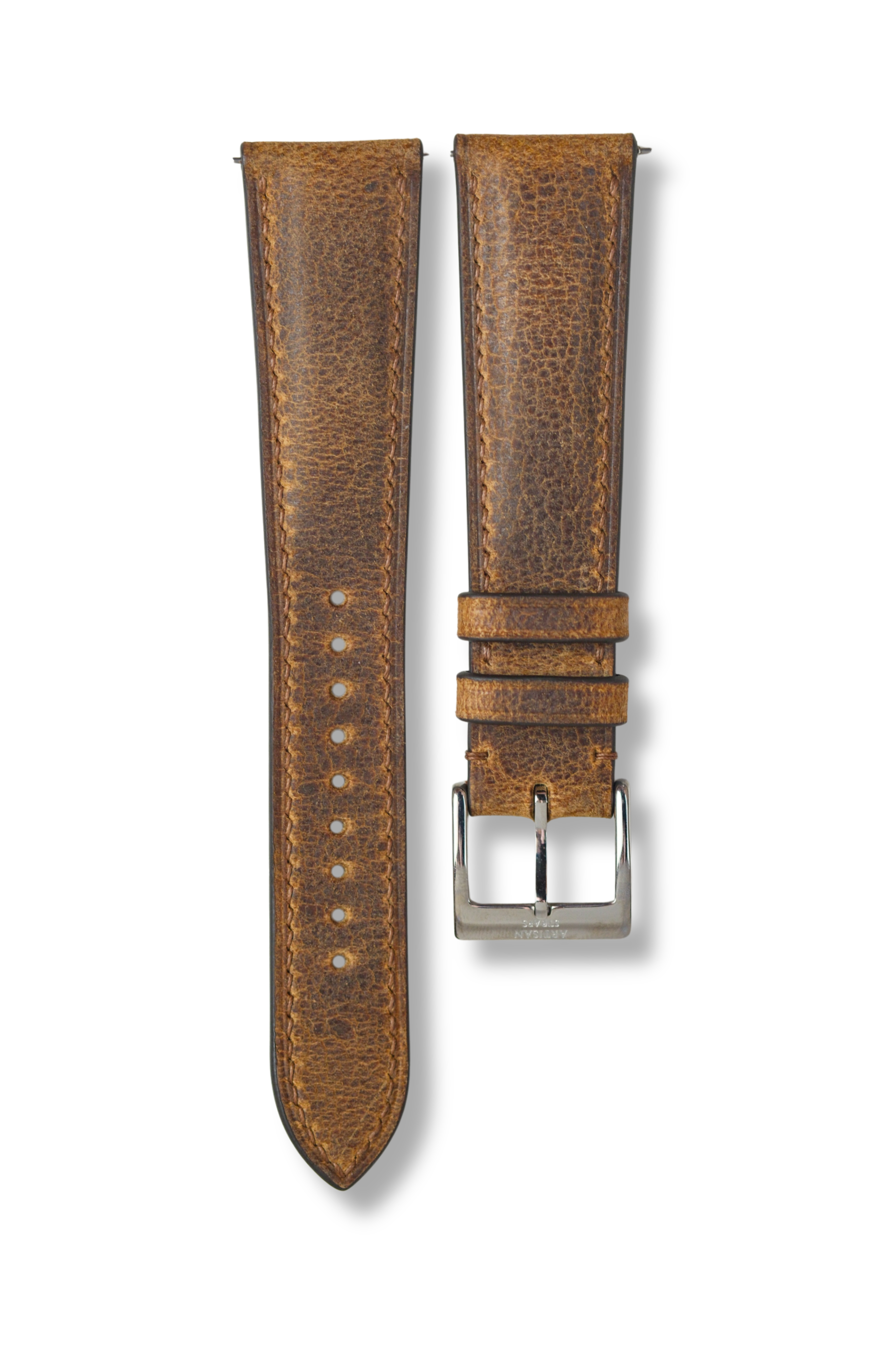 Shamwari Brown African Kudu (Padded) Leather Strap