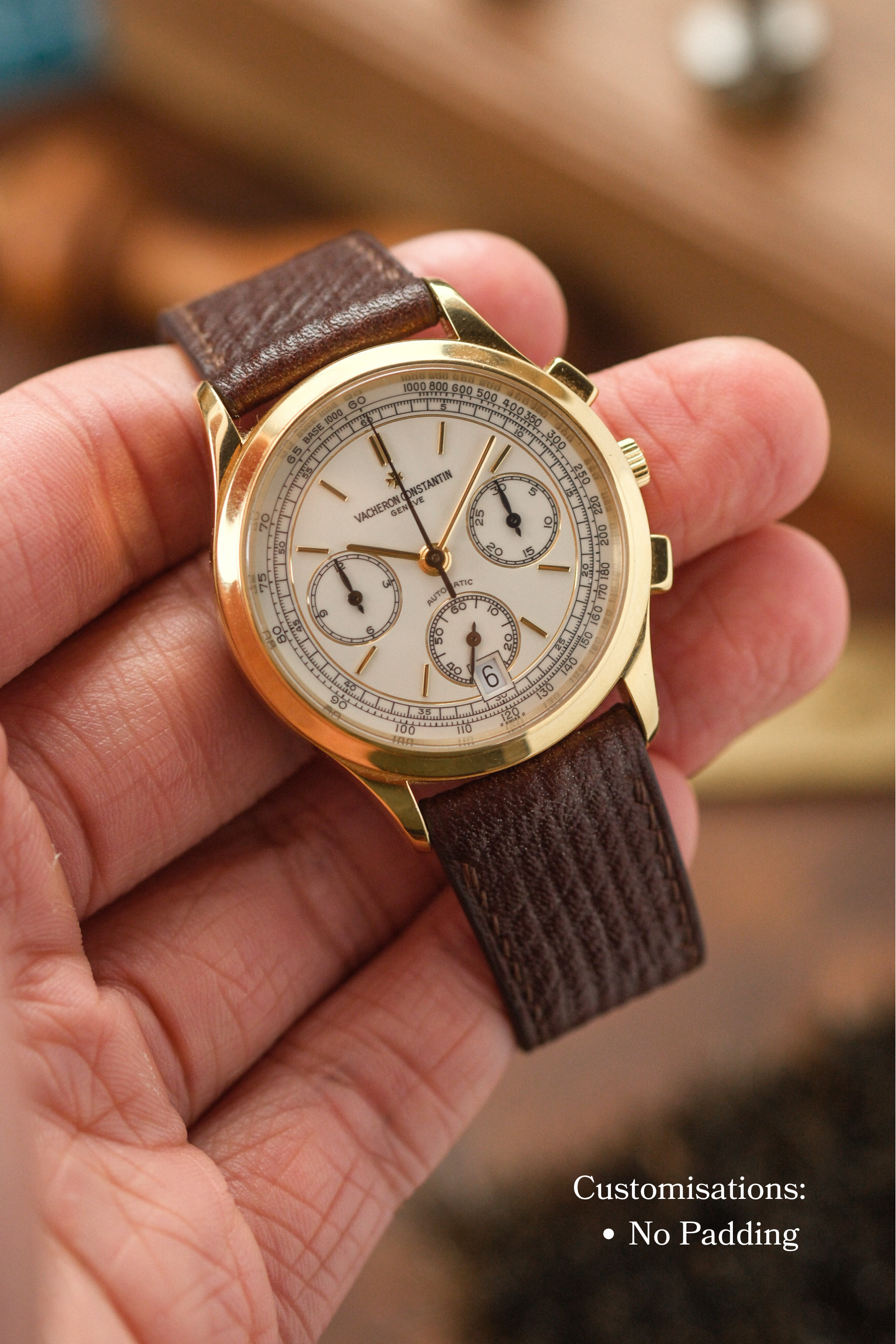 Brown Russian Calf (Padded) Leather Strap (Made-to-Order) - Artisan Straps
