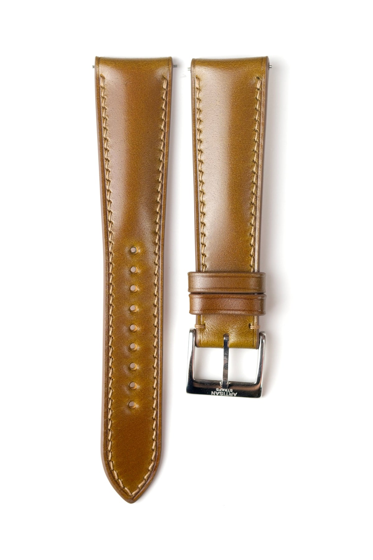 Whiskey Shell Cordovan (Padded) Leather Strap - Artisan Straps