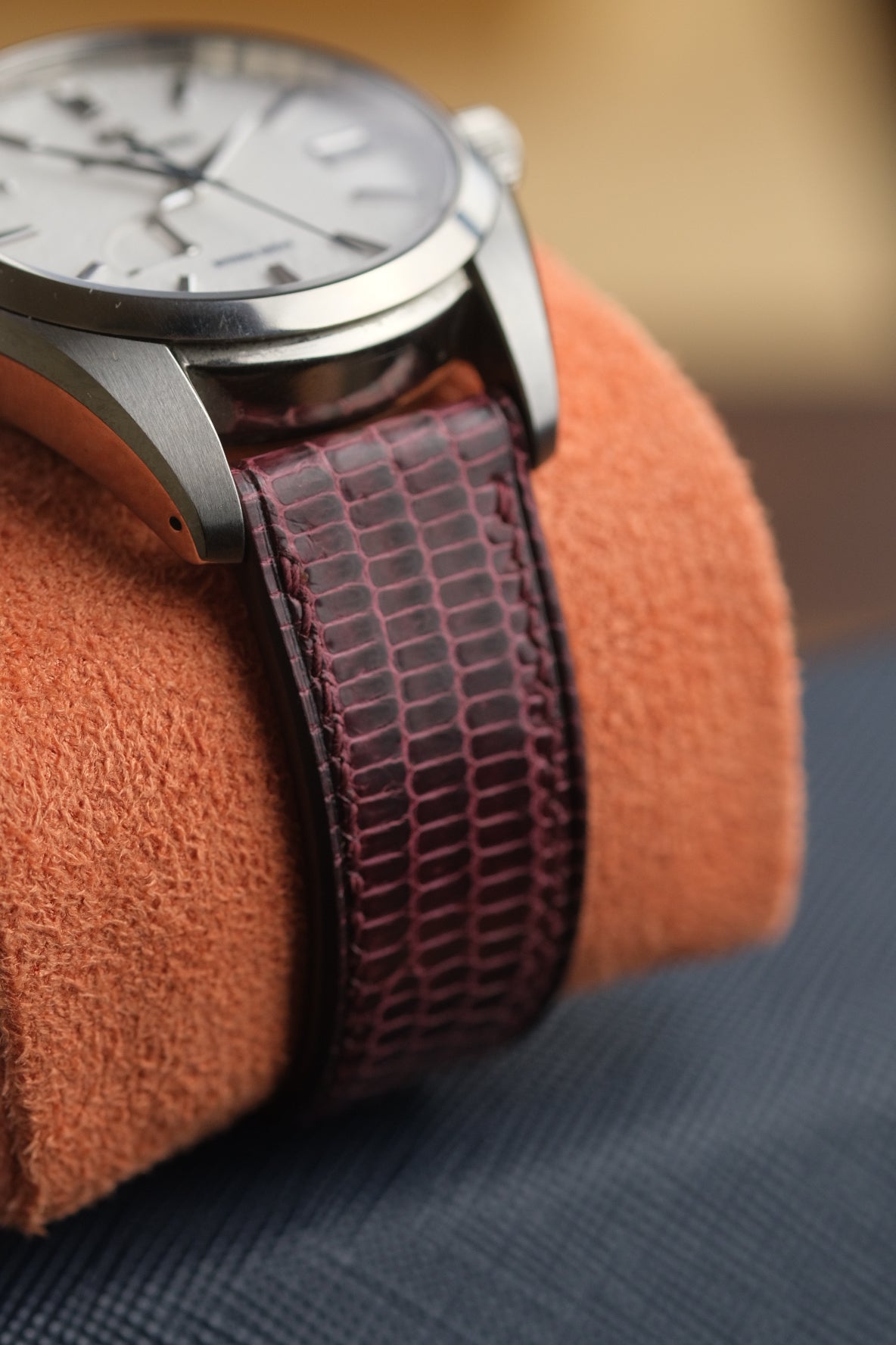Wine Lizard Leather Strap - Artisan Straps