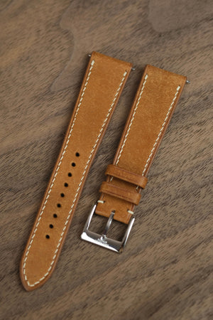 Cognac Pueblo Leather Strap - Artisan Straps