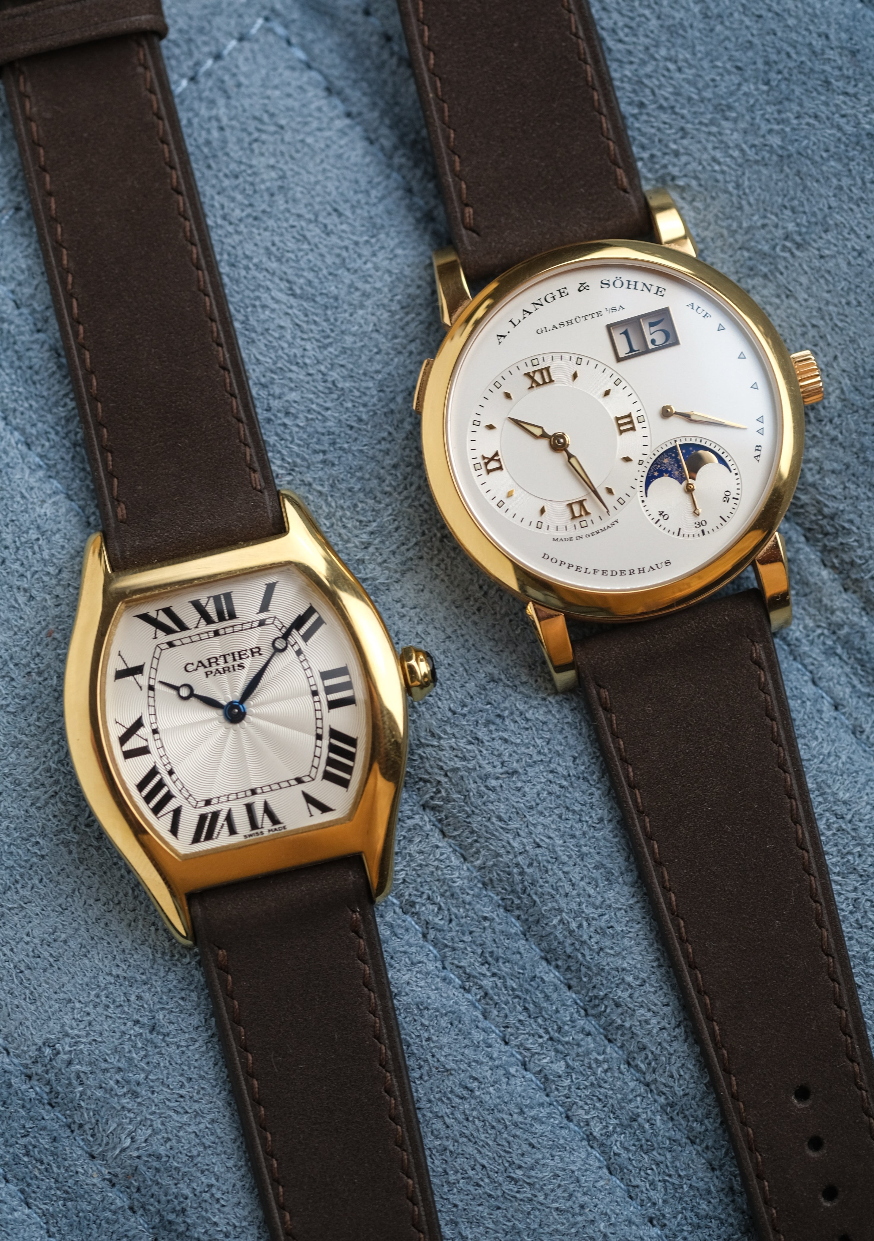 Coffee Brown Nubuck Leather Strap - Artisan Straps