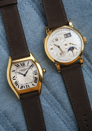 Coffee Brown Nubuck Leather Strap - Artisan Straps