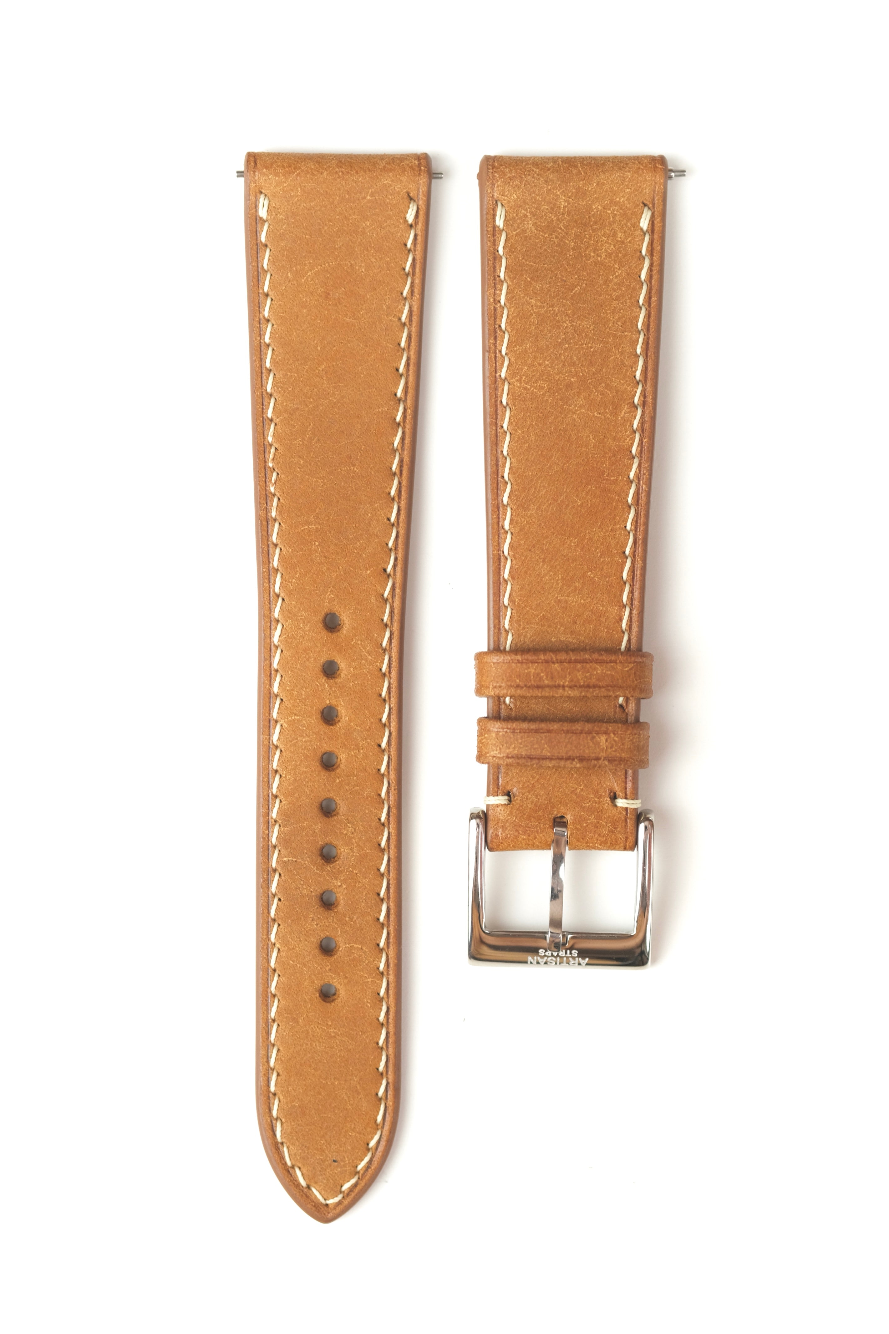Cognac Pueblo Leather Strap - Artisan Straps