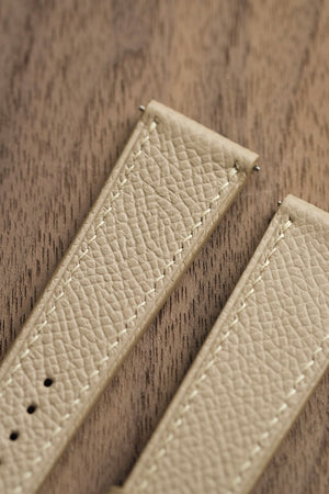 Beige Epsom Leather Strap - Artisan Straps