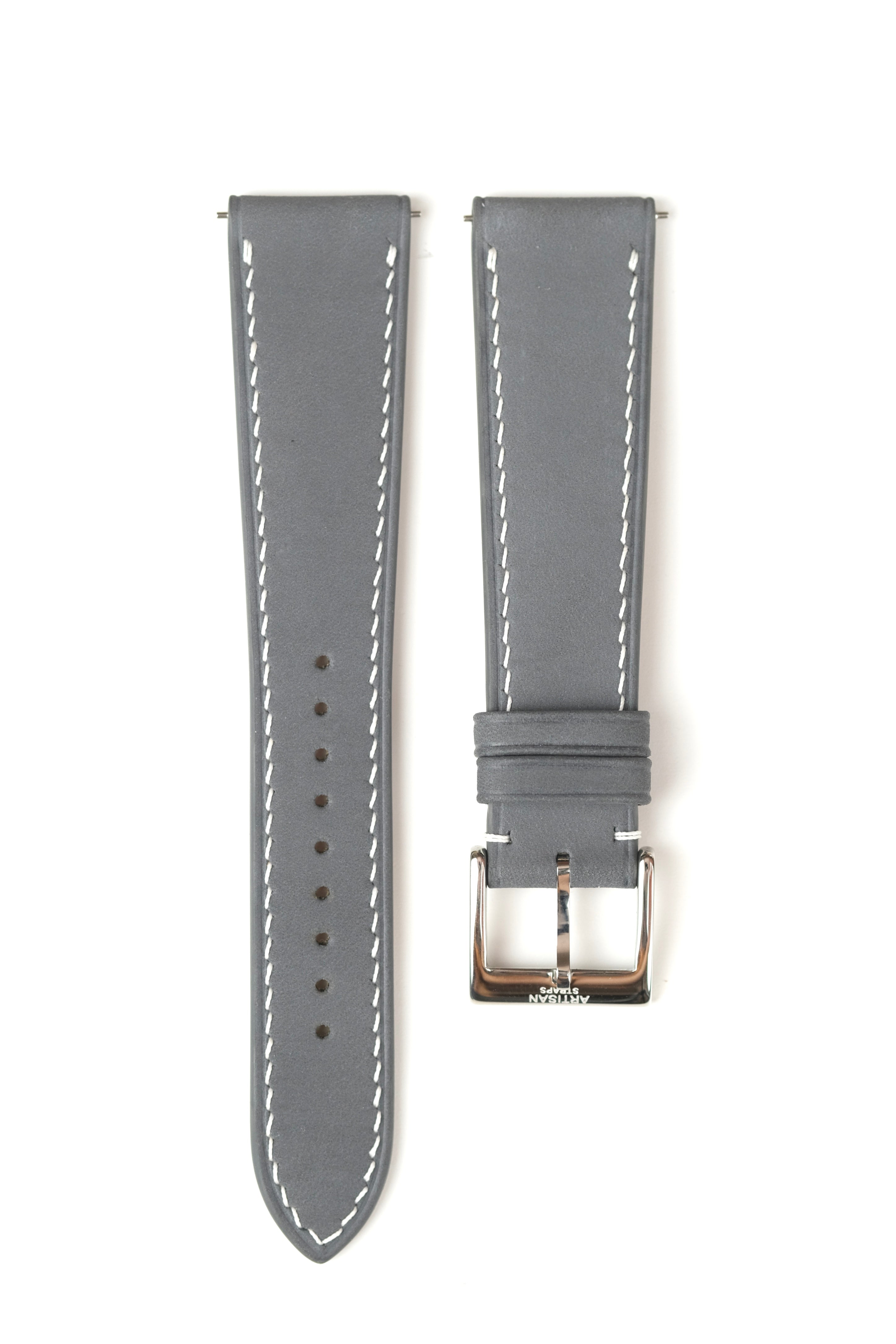 Grey Nubuck Leather Strap - Artisan Straps