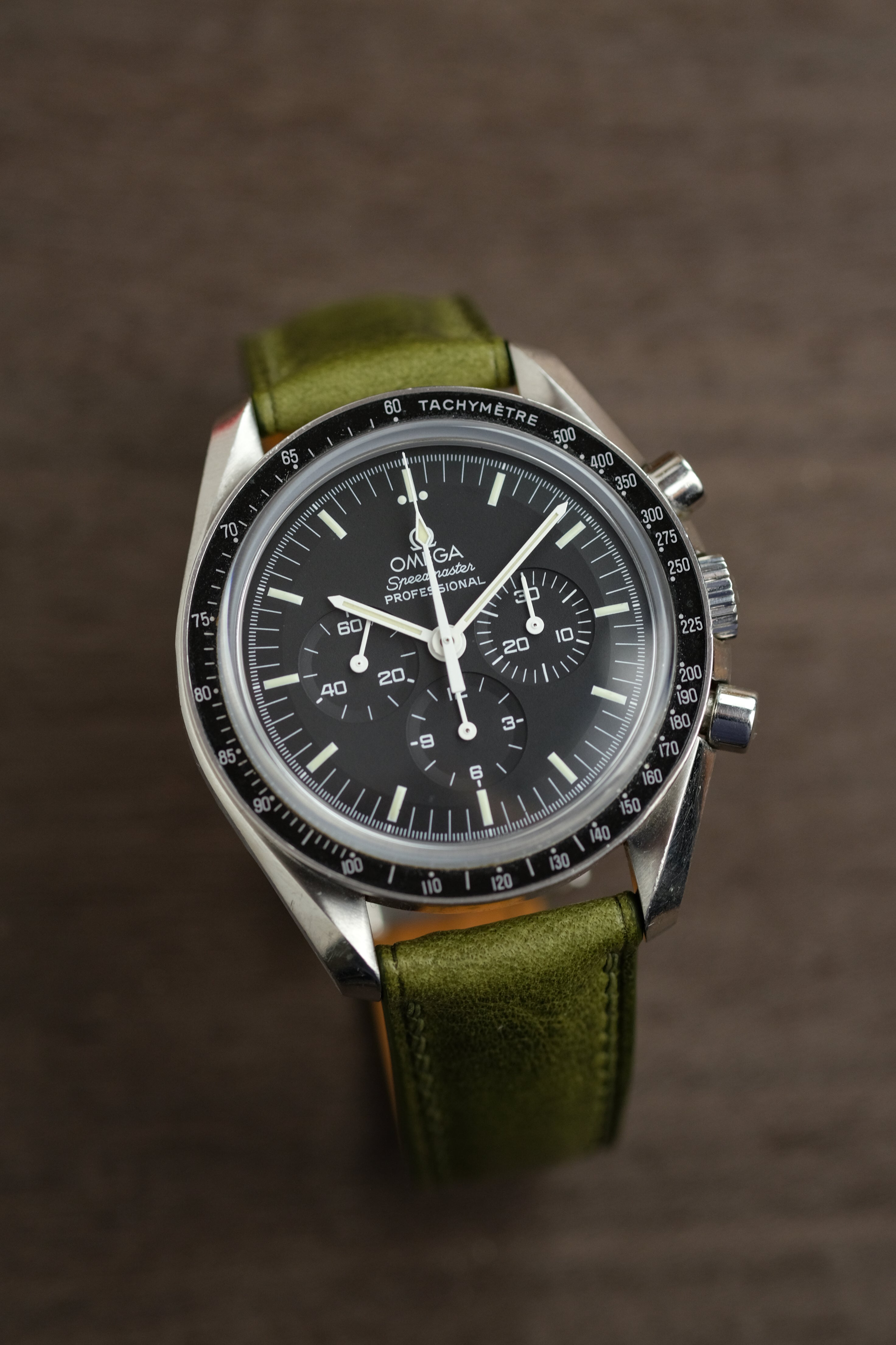 Olive Waxy (Padded) Leather Strap - Artisan Straps