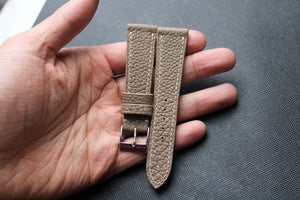 Shrunken Calf Leather Strap in Taupe - Artisan Straps