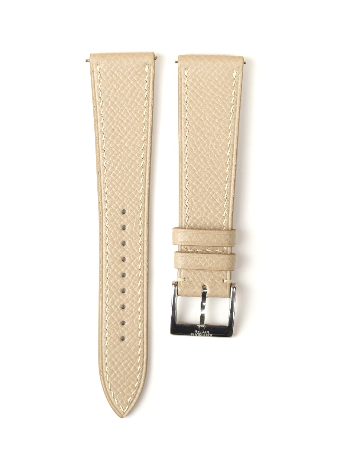 Beige Epsom Leather Strap - Artisan Straps