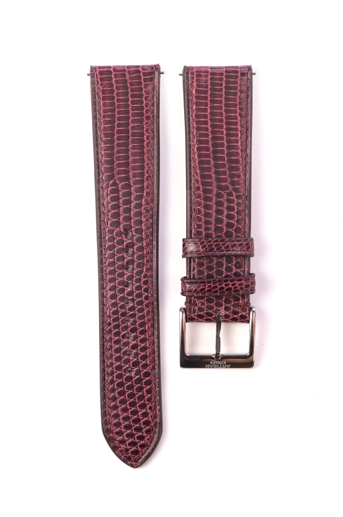 Wine Lizard Leather Strap - Artisan Straps