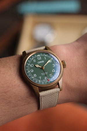 Beige Epsom Leather Strap - Artisan Straps