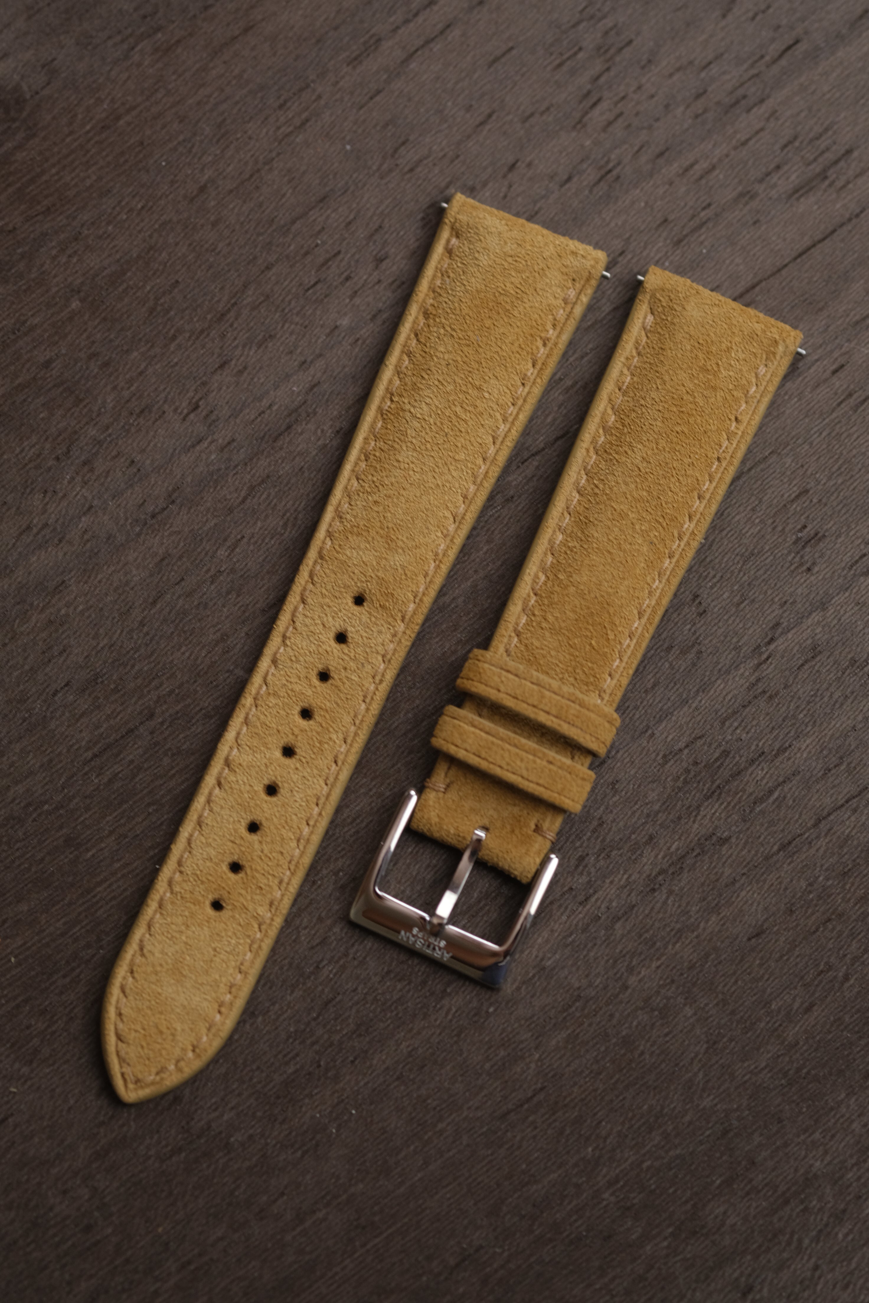 Sand Suede Leather Strap - Artisan Straps