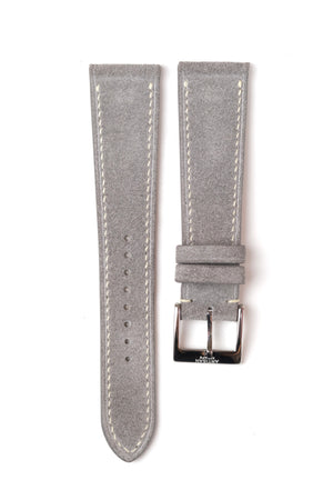 Light Grey Suede Leather Strap - Artisan Straps