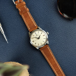 Horween Dublin Slim Calf Leather Strap in Natural - Artisan Straps