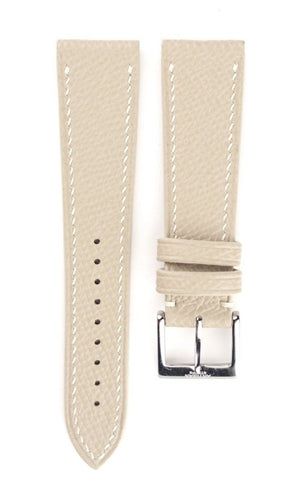 Epsom French Calf Leather Strap in Beige - Artisan Straps