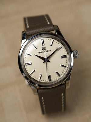 Epsom French Calf Leather Strap in Stone Grey - Artisan Straps
