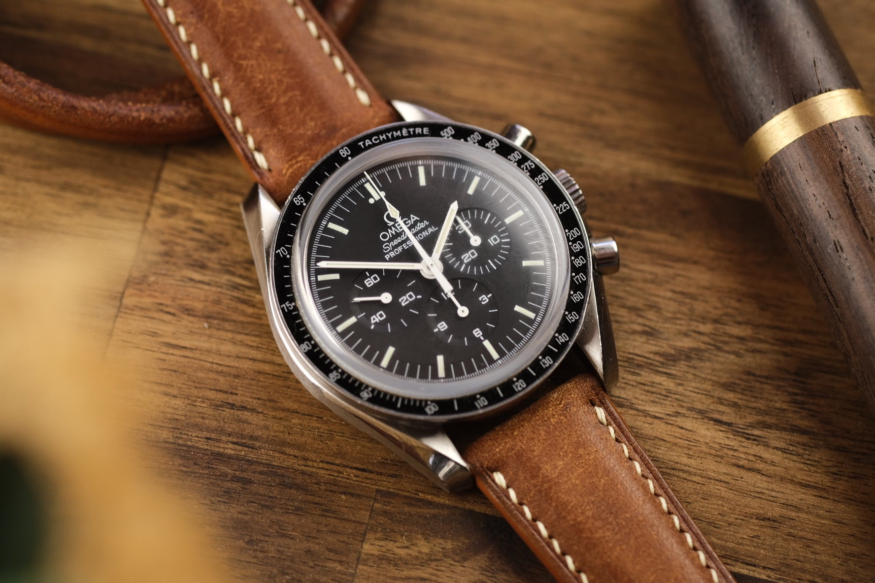 Cognac Pueblo Leather Strap (Padded) - Artisan Straps