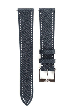 Epsom French Calf Leather Strap in Navy - Artisan Straps
