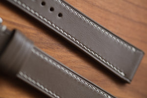 Taupe Buttero Leather Strap - Artisan Straps