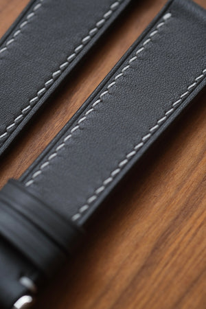 Grey Baranil Leather Strap - Artisan Straps