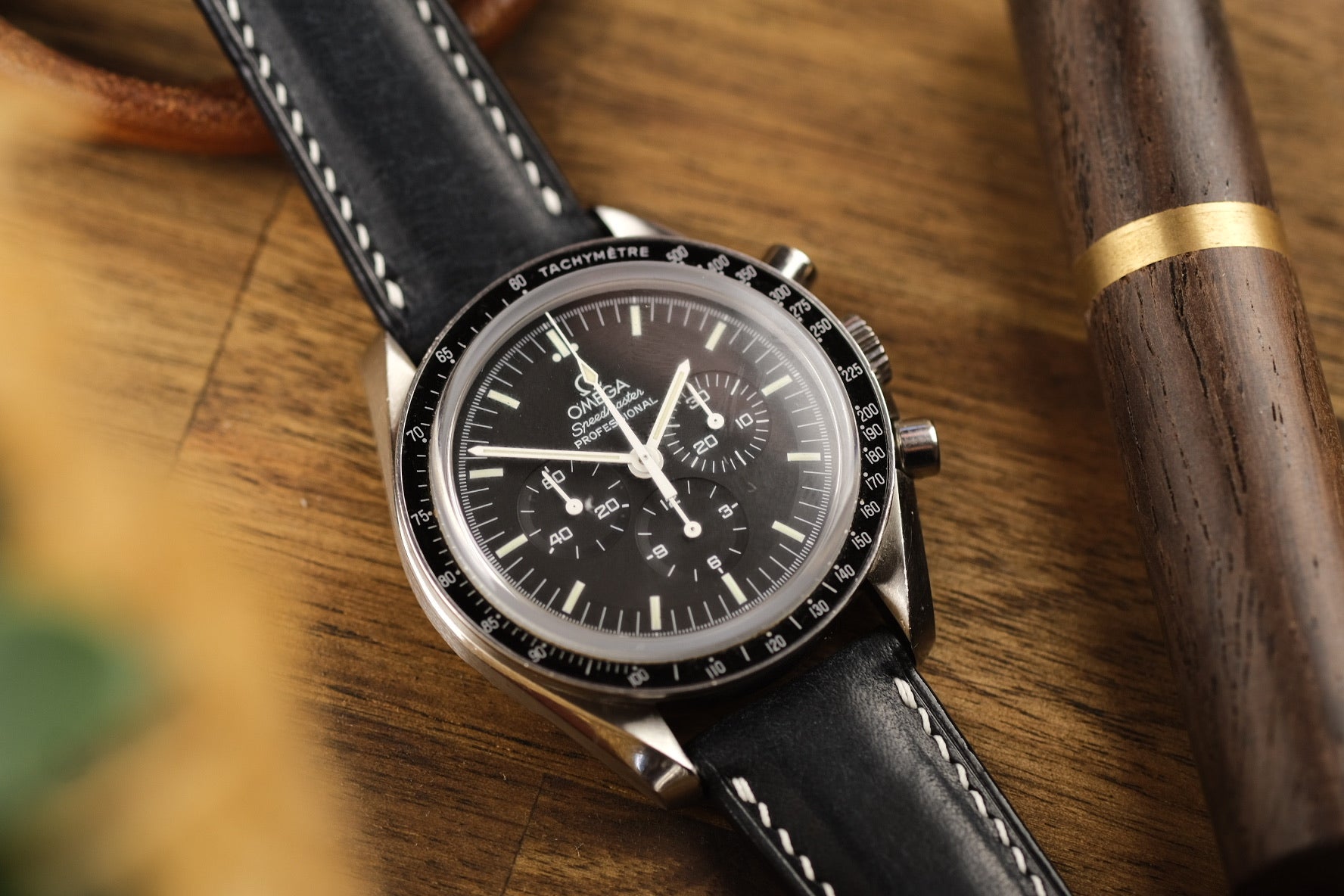 Navy Pueblo Leather Strap (Padded) - Artisan Straps