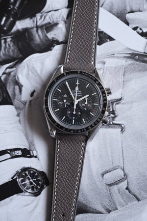 Grey Epsom Leather Strap - Artisan Straps