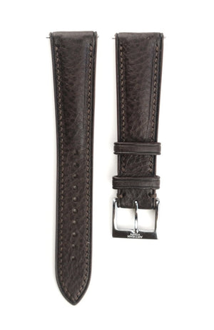 Minerva Box Leather Strap in Dark Brown - Artisan Straps