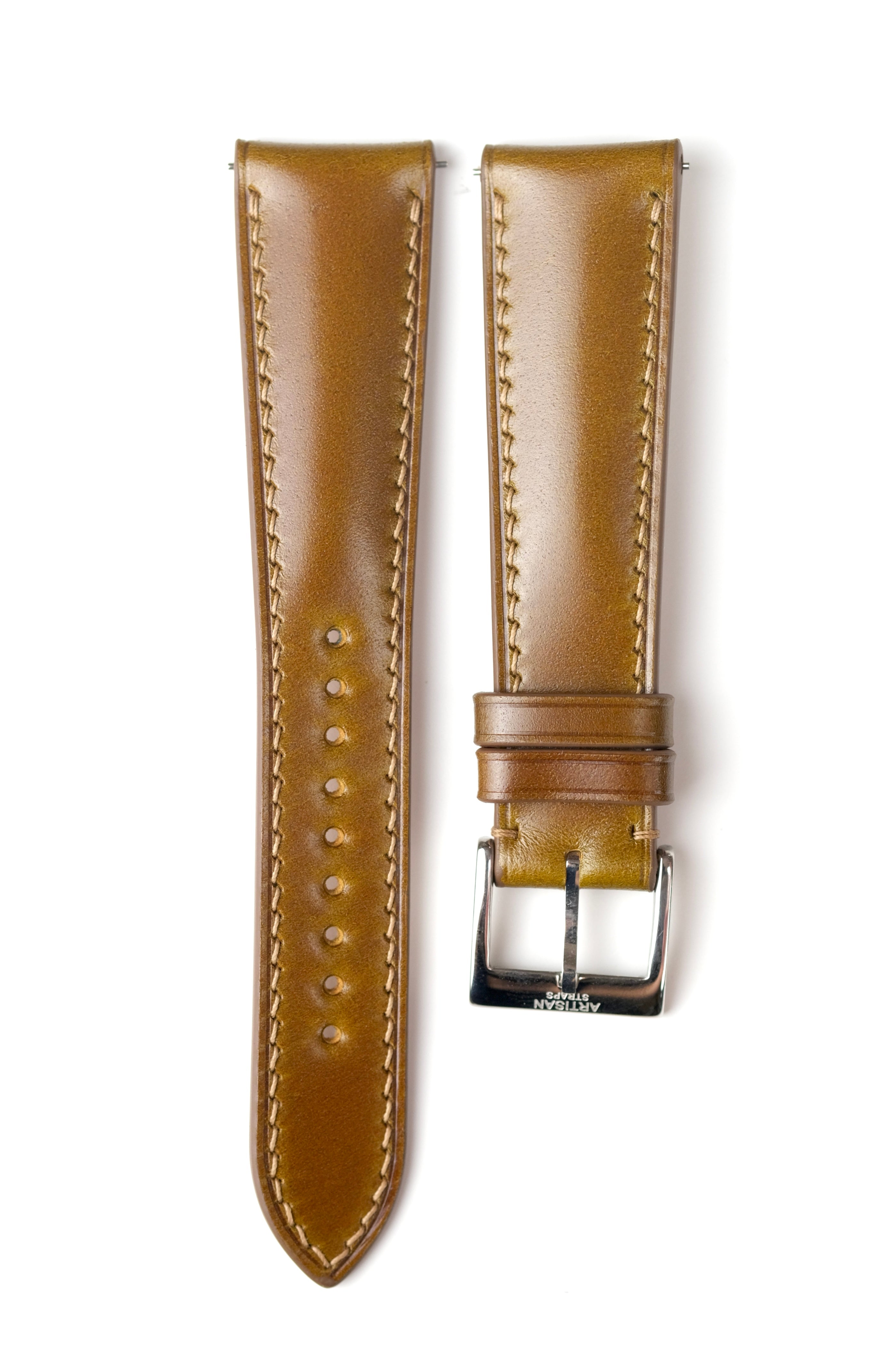 Whiskey Shell Cordovan (Padded) Leather Strap - Artisan Straps