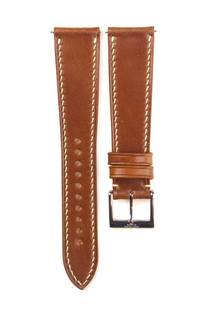 Shell Cordovan Leather Strap in Cognac - Artisan Straps