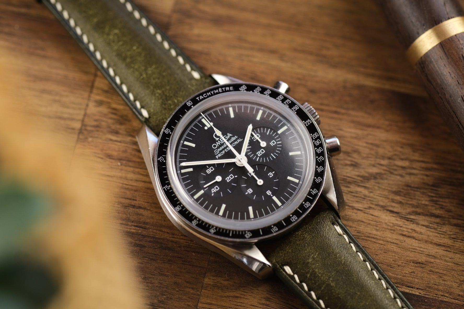 Olive Pueblo Leather Strap (Padded) - Artisan Straps
