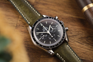Olive Pueblo Leather Strap (Padded) - Artisan Straps