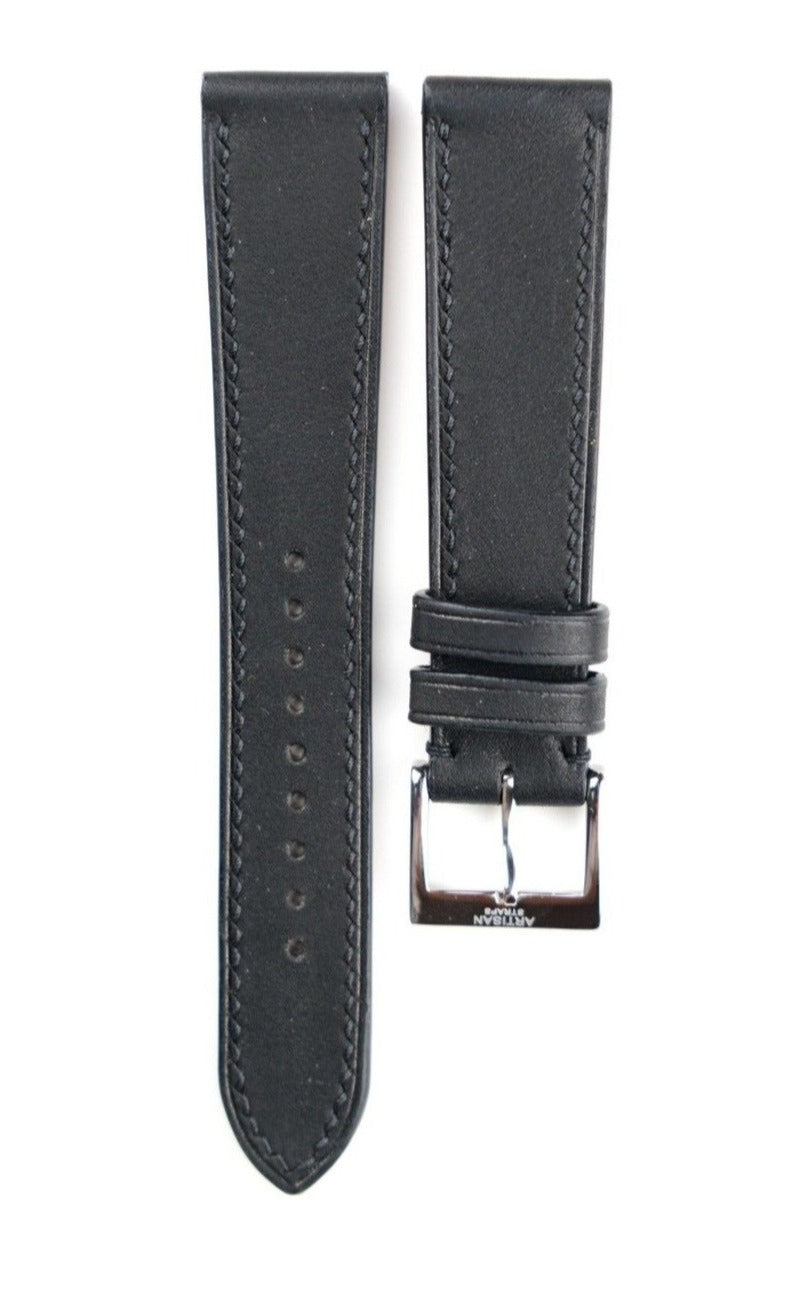 Black French Calf Leather Strap - Artisan Straps