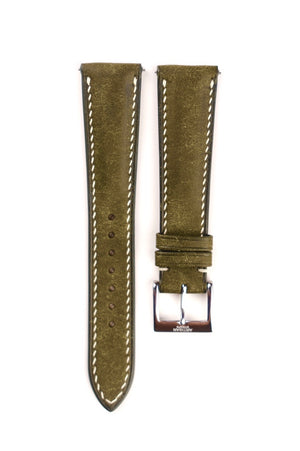 Olive Pueblo Leather Strap (Padded) - Artisan Straps