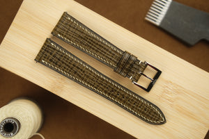 Palmer Leather Strap in Olive Green - Artisan Straps