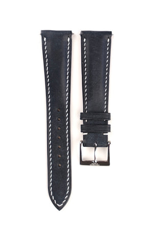 Navy Pueblo Leather Strap (Padded) - Artisan Straps