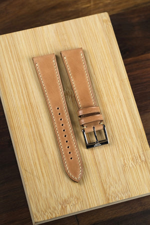 Shell Cordovan Leather Strap in Natural (Japan) - Artisan Straps