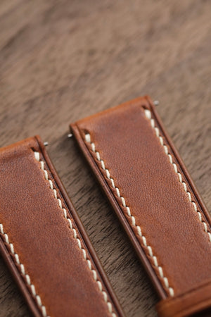 Natural Horween Dublin Leather Strap - Artisan Straps
