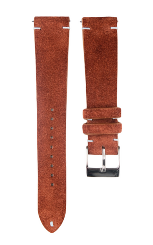 Suede Two-Stitch Minimalist Strap in Terra - Artisan Straps